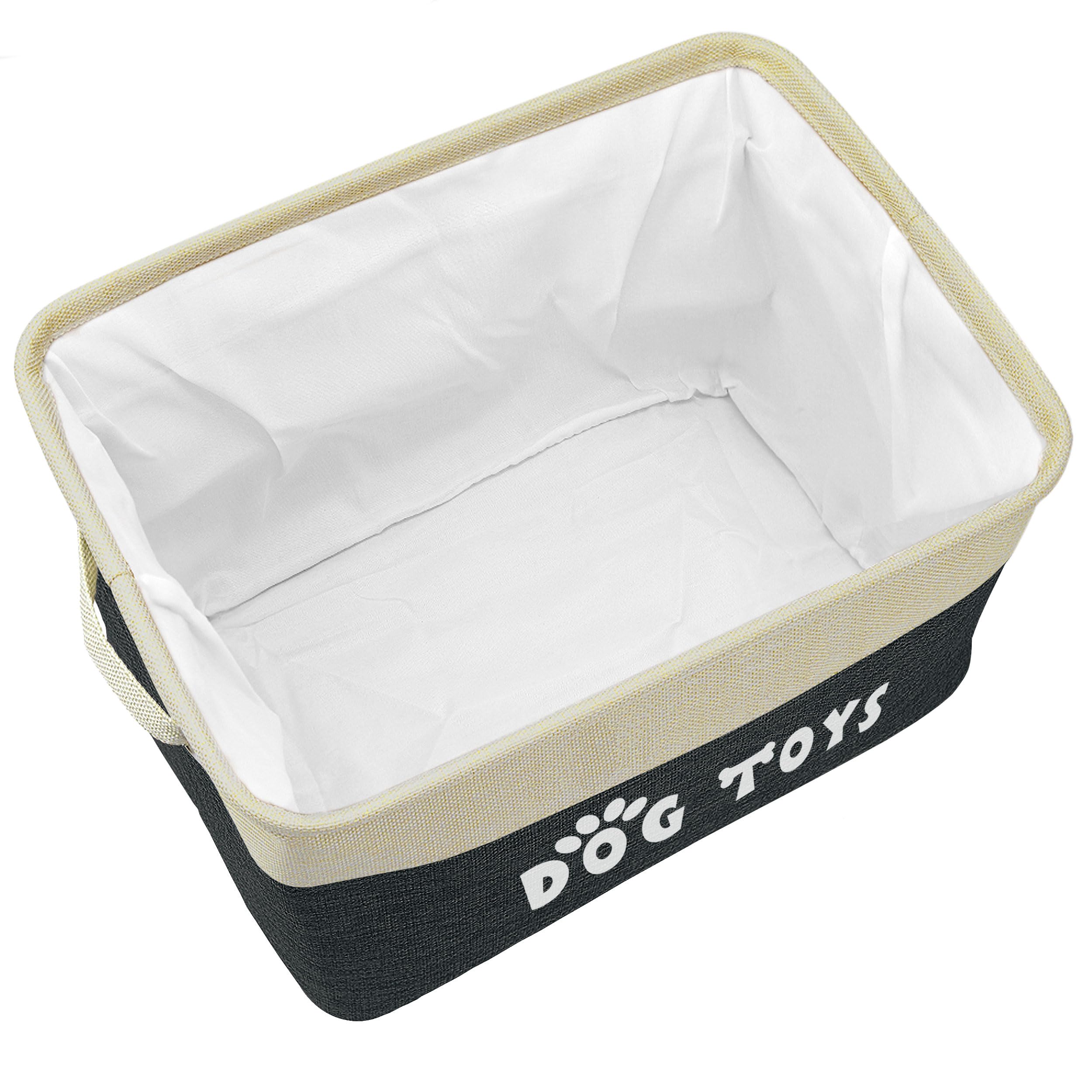 PET ARTIST black toy basket blends with home decor