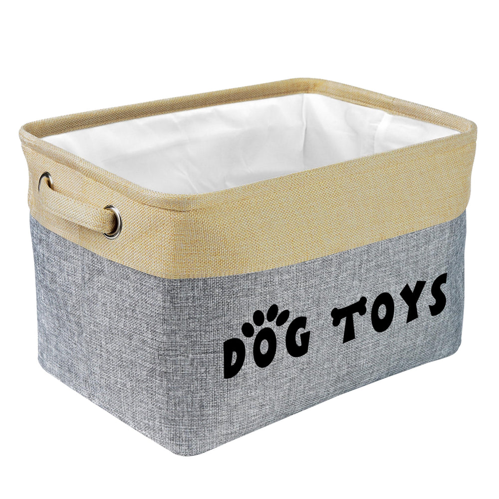 PET ARTIST dog toy basket closed showing neat storage and organization