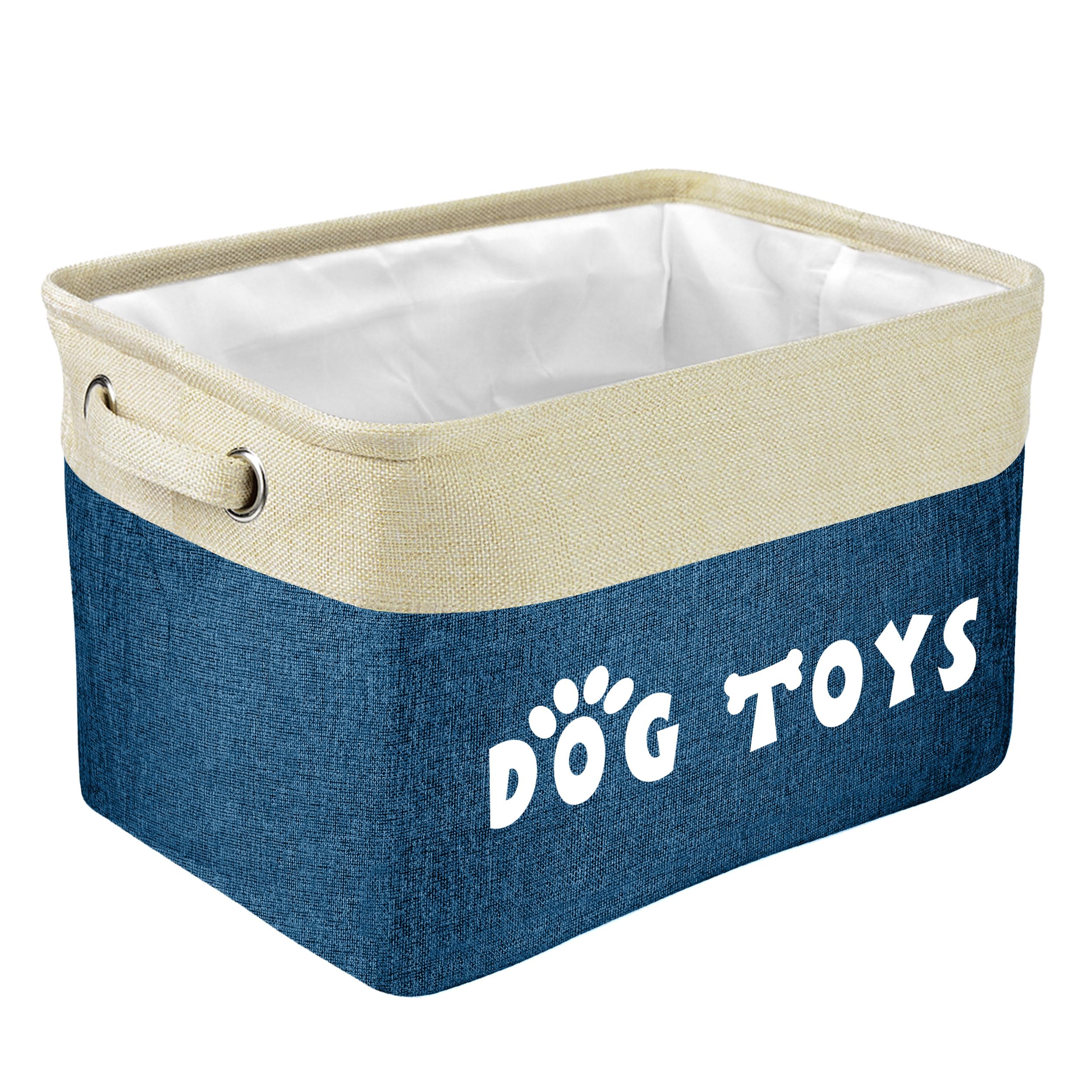 PET ARTIST dog toy basket collapsible frame design keeps toys organized