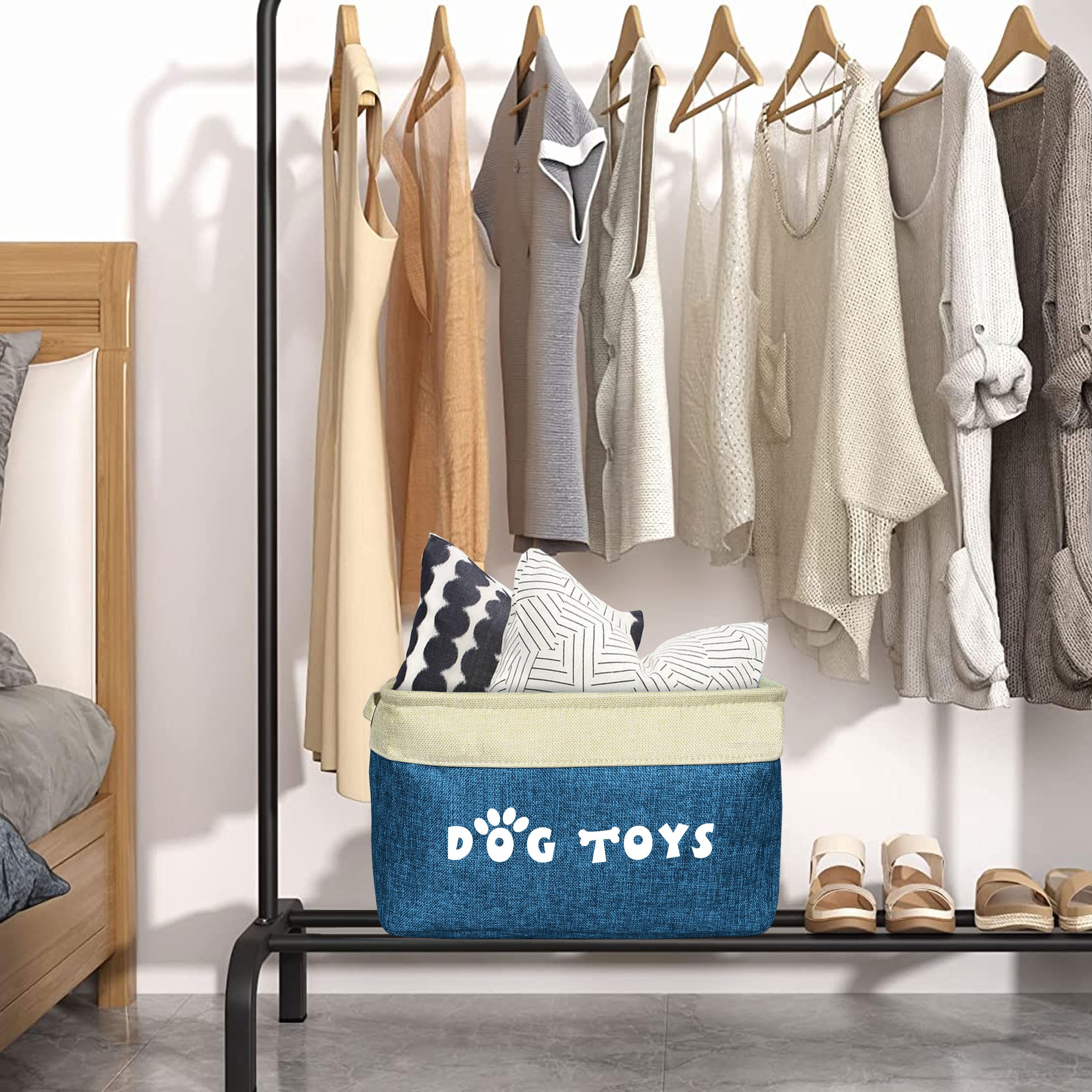 PET ARTIST dog toy basket inner polyester cotton lining easy wipe