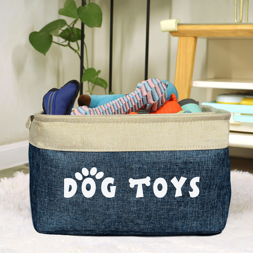 PET ARTIST dog toy basket large capacity stores many toys neatly