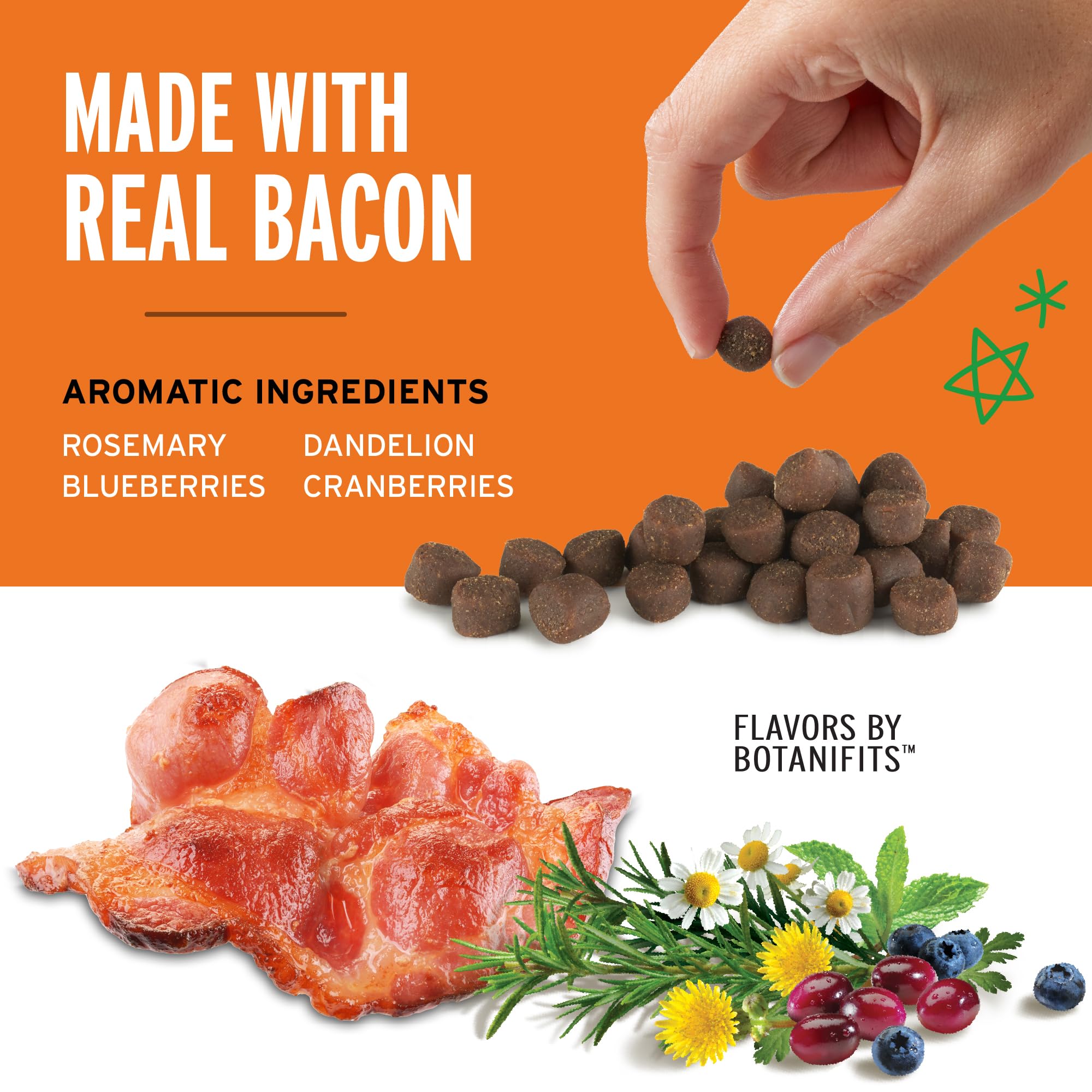Pet Botanics Training Rewards pork liver and bacon flavor bite.