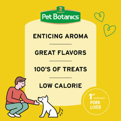 Pet Botanics Training Rewards during a training session, rewarding progress.