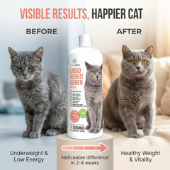 PET CARE Sciences liquid formula blends smoothly with wet or dry food.