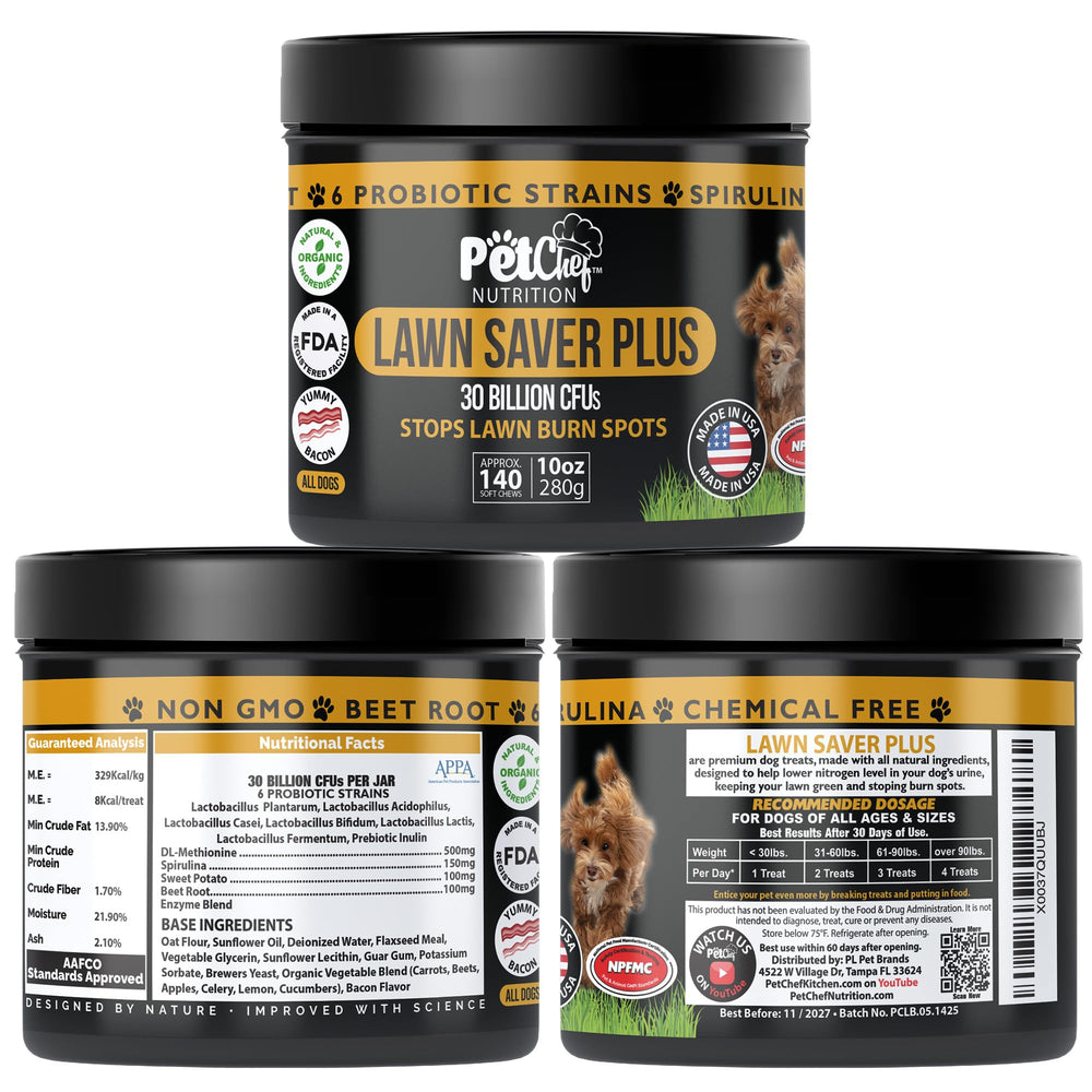 Pet Chef Nutrition probiotic dog chews in a jar supporting digestive health