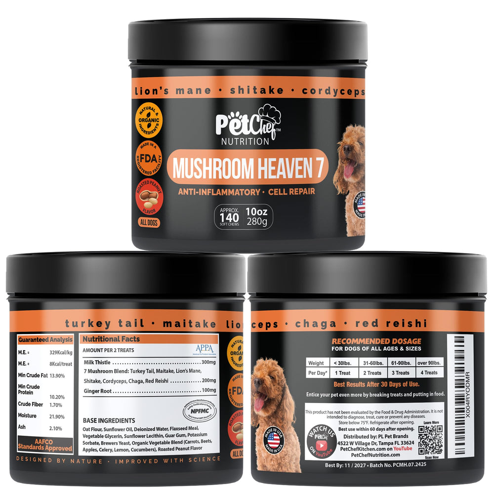 Close-up of Pet Chef Nutrition chews reveals soft texture for easy feeding