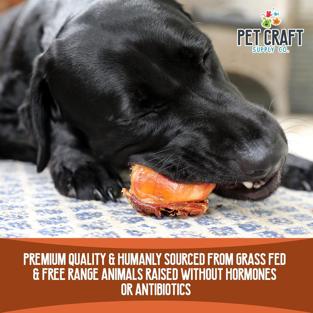 Pet Craft Supply Meaty Buffalo Knee Caps Bones grain-free badge shown for a grain-free option.