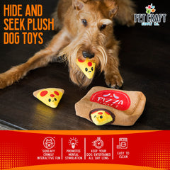 Pet Craft Supply squeaky crinkle plush close-up highlights engaging sounds.