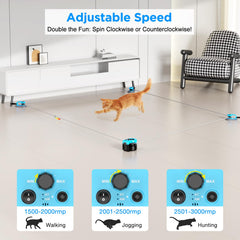Pet Deluxe toy with auto and manual modes for varied chase experiences