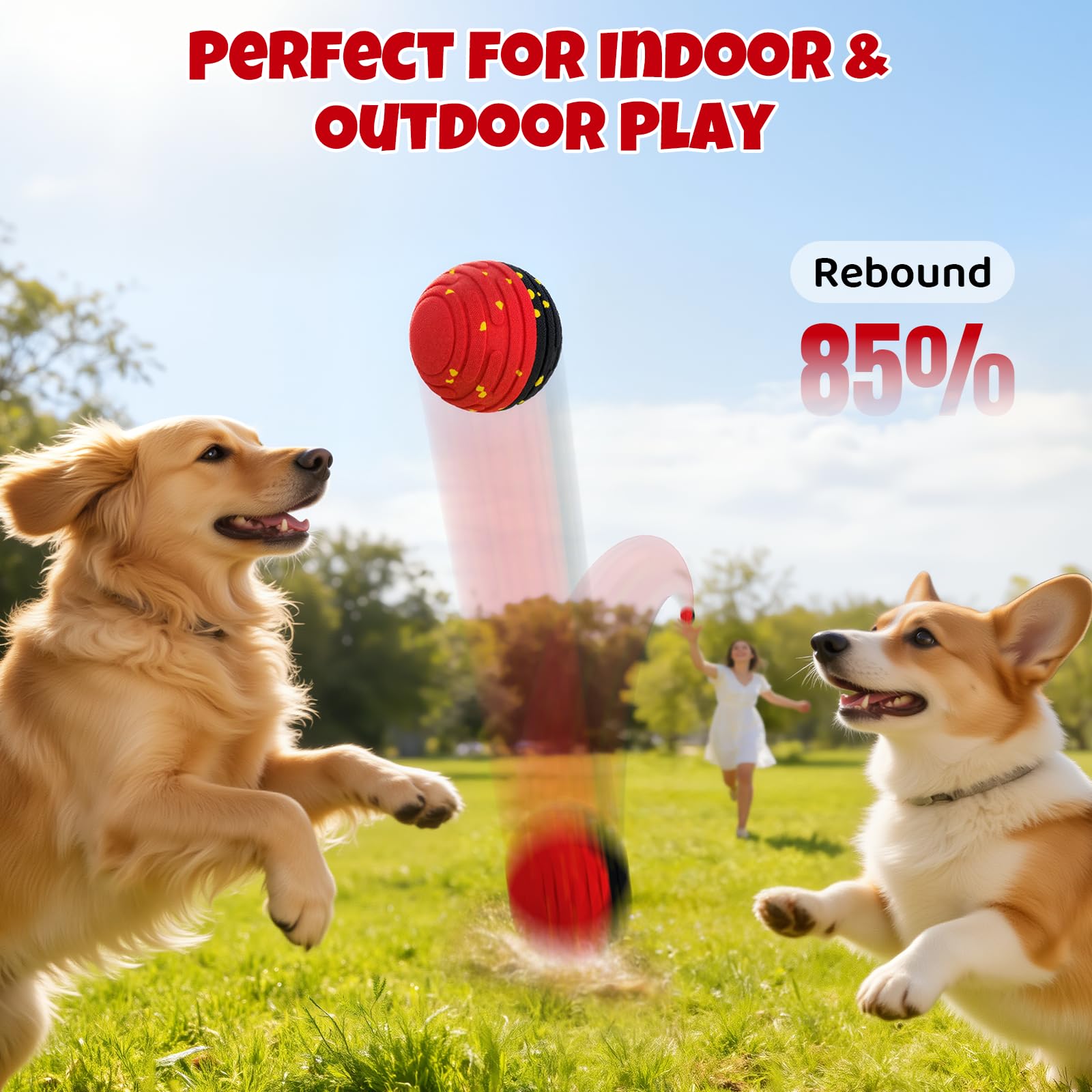 Pet Deluxe long lasting battery supports hours of fun between breaks