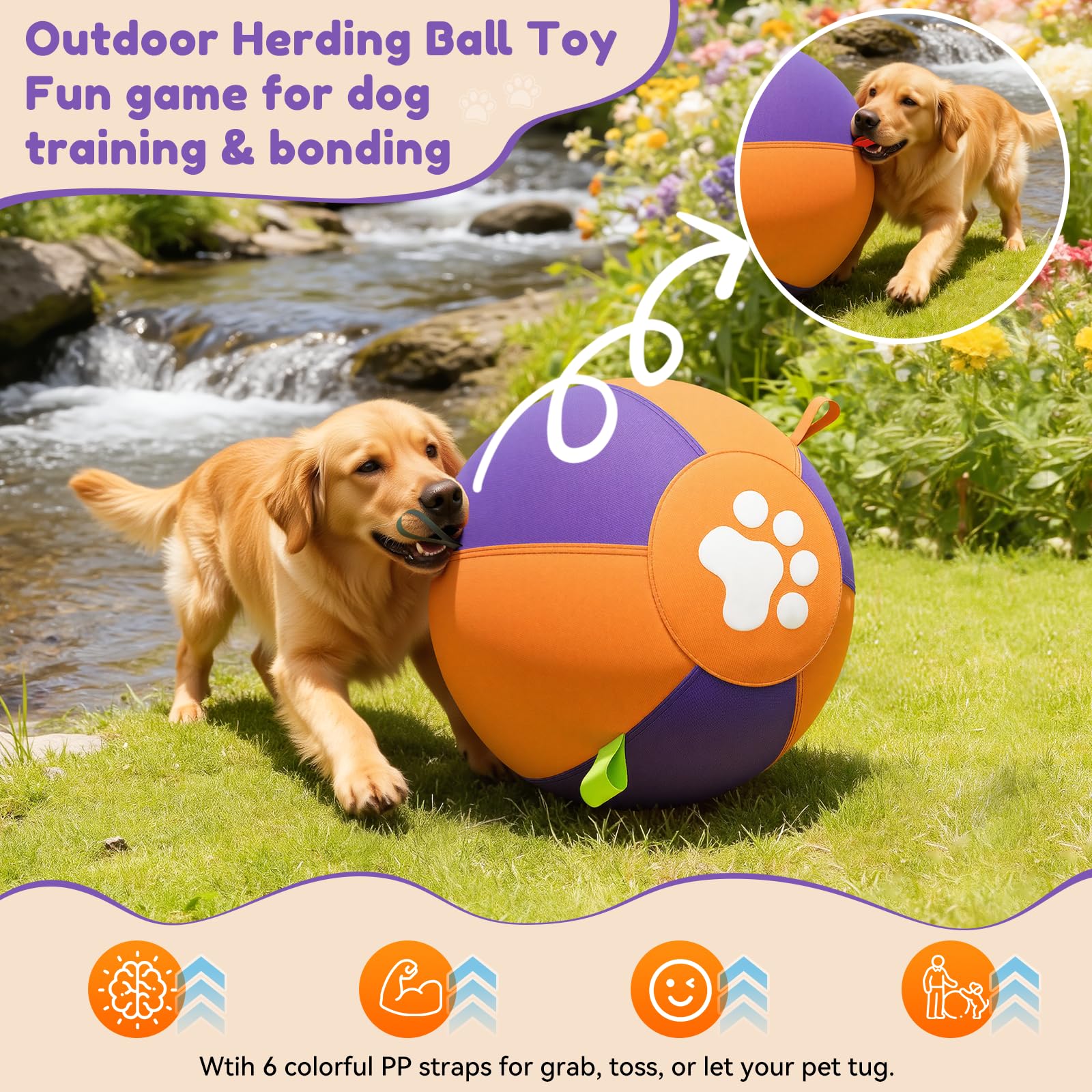 Removable machine-washable cover simplifies cleanup after outdoor play