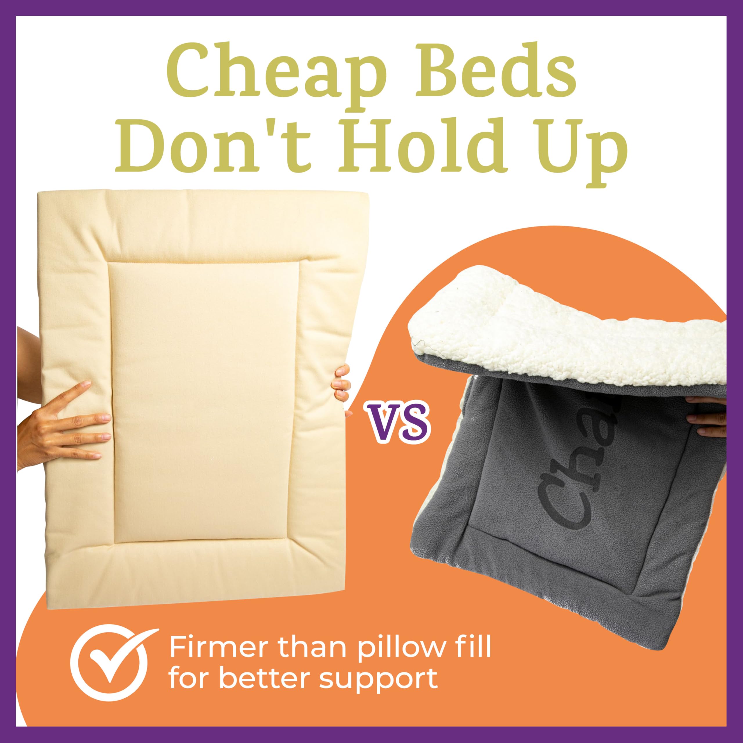 Pet Dreams durable fabric resists shedding and pilling for long-lasting look.