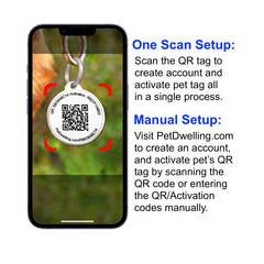 Durable zinc alloy tag stands up to daily adventures