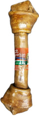 Pet Factory American Beefhide 12-inch knotted bone with chicken flavor for durable chewing
