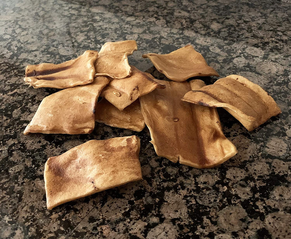 Pet Factory American Beefhide Chips textured rawhide surface for satisfying gnaw