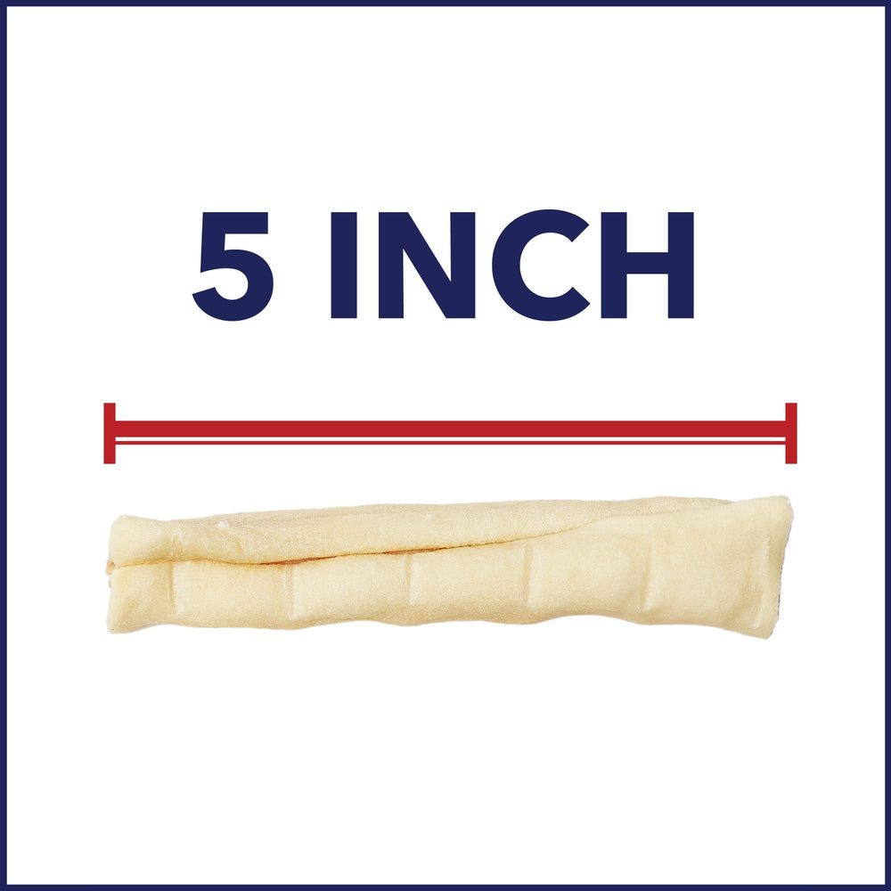 Pet Factory beefhide texture detail highlights thick, durable chew for persistent chewers