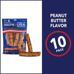 Packaging shot shows Pet Factory USA-made beefhide roll.