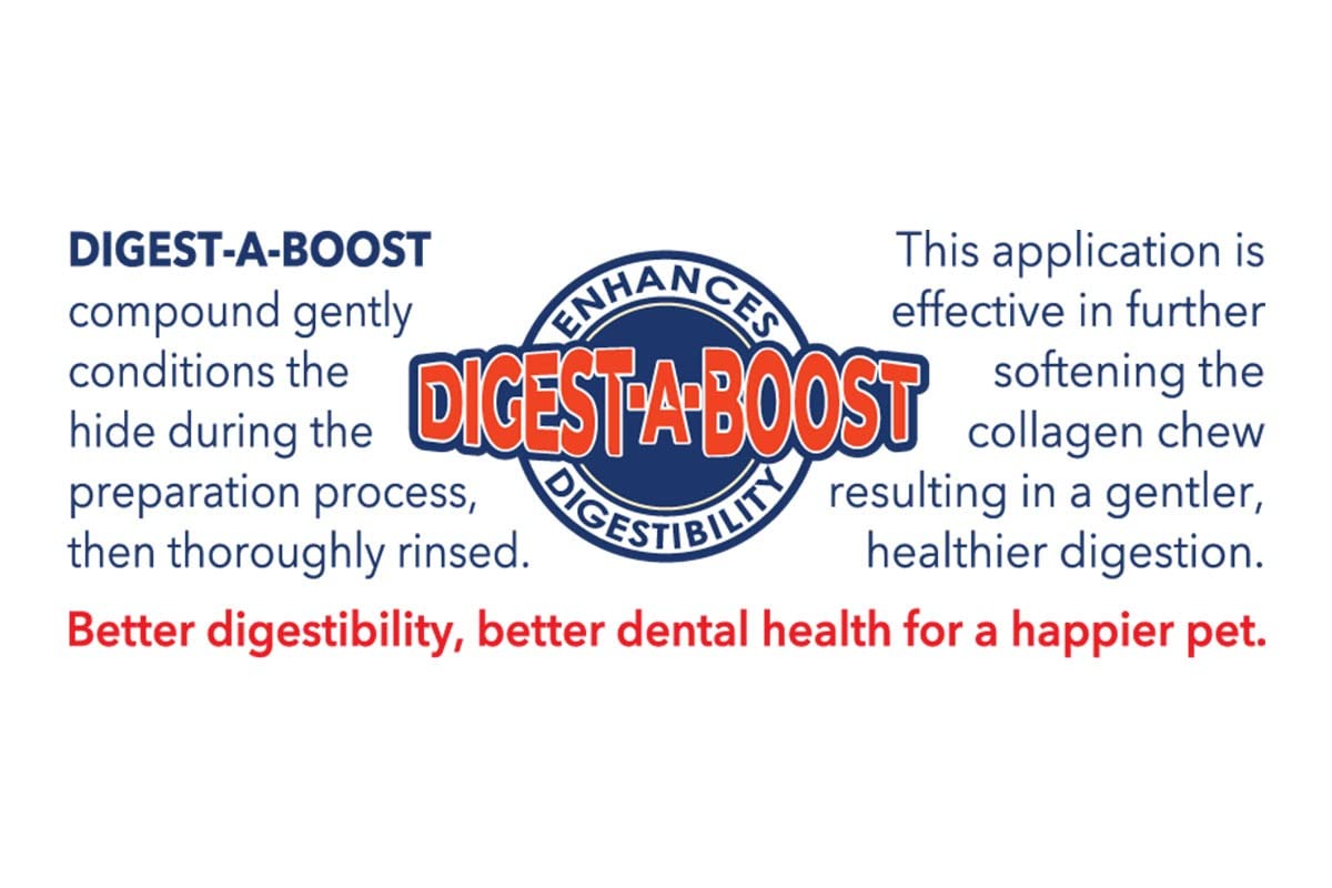 Pet Factory CareChewz durable chew surface satisfies strong chewers and cleans teeth.