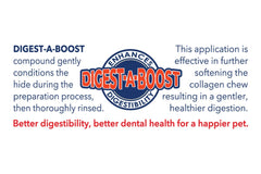 Pet Factory CareChewz durable chew surface satisfies strong chewers and cleans teeth.