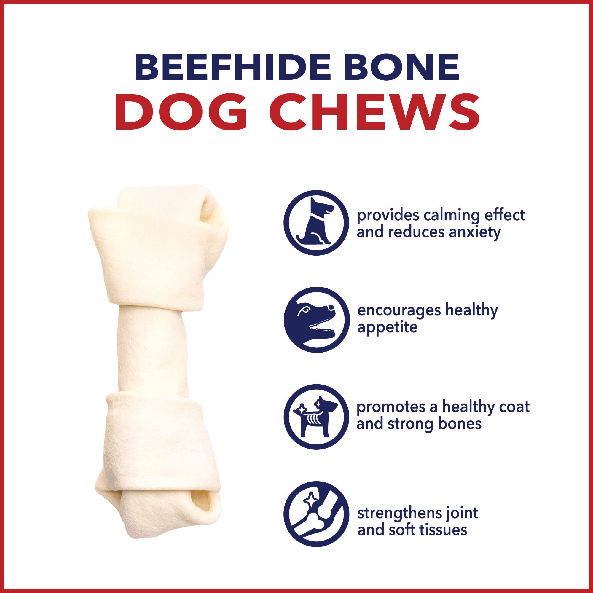 Pet Factory USA-sourced beefhide pack underscores quality and domestic sourcing.