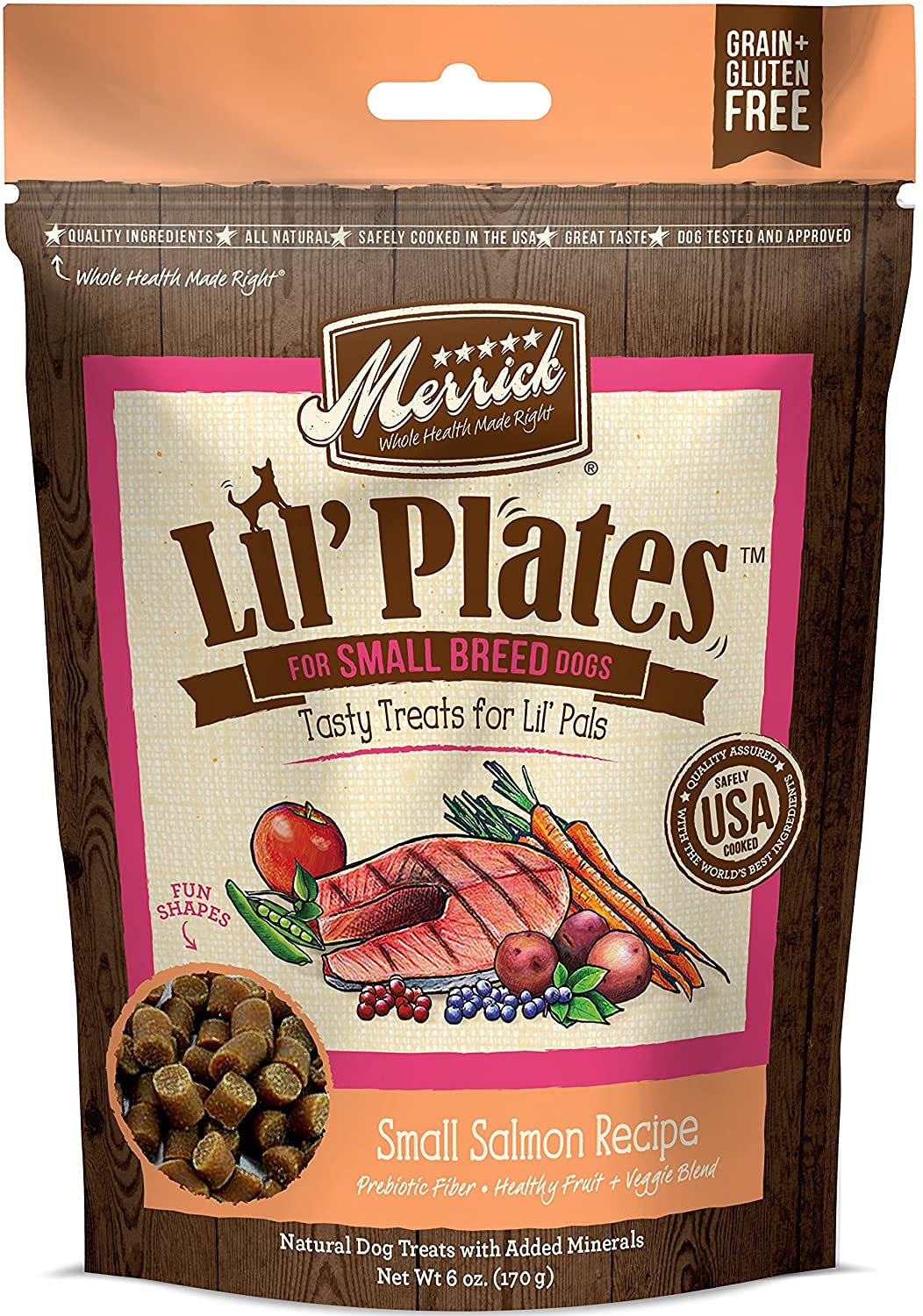 Pet Faves Lil Plates beef bites, chewy treats for small dogs.