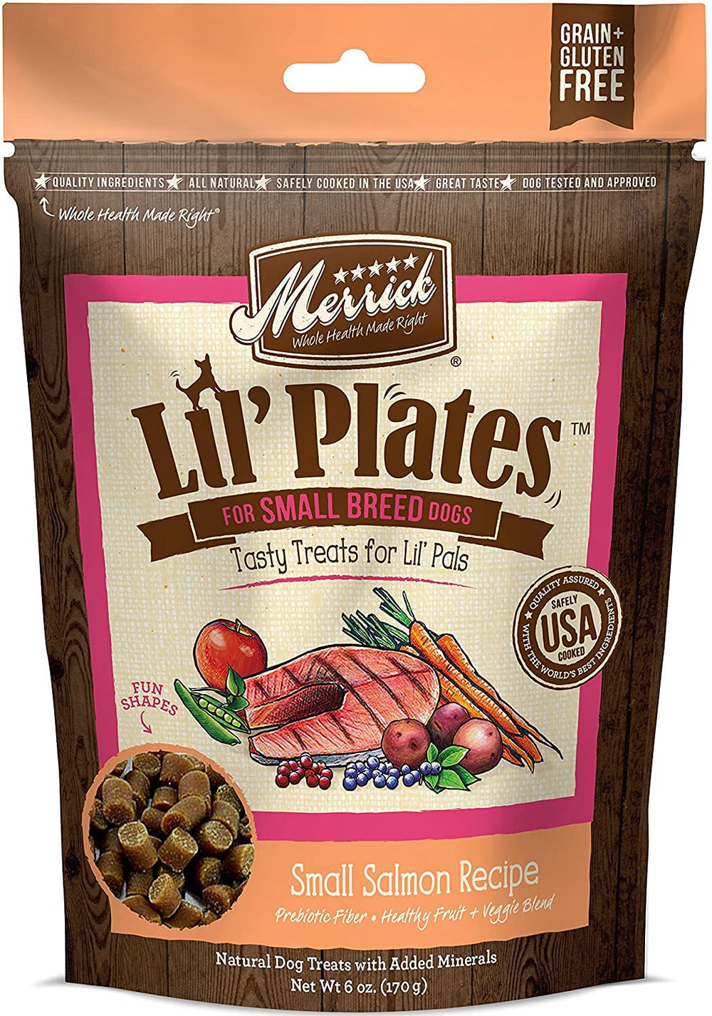 Pet Faves Lil Plates beef bites, chewy treats for small dogs.
