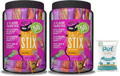Pet Faves Tiki Cat Stix mousse jar front, convenient lickable cat treats.