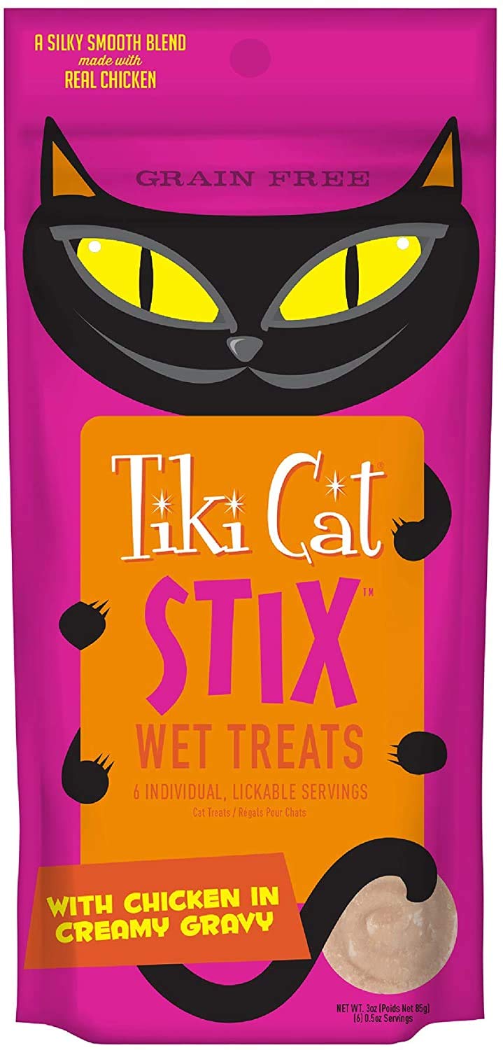 Pet Faves Tiki Cat Stix wipes pack for quick cleanup