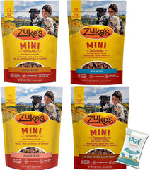 Pet Faves Zuke Mini Naturals chicken treats for training and daily rewards.