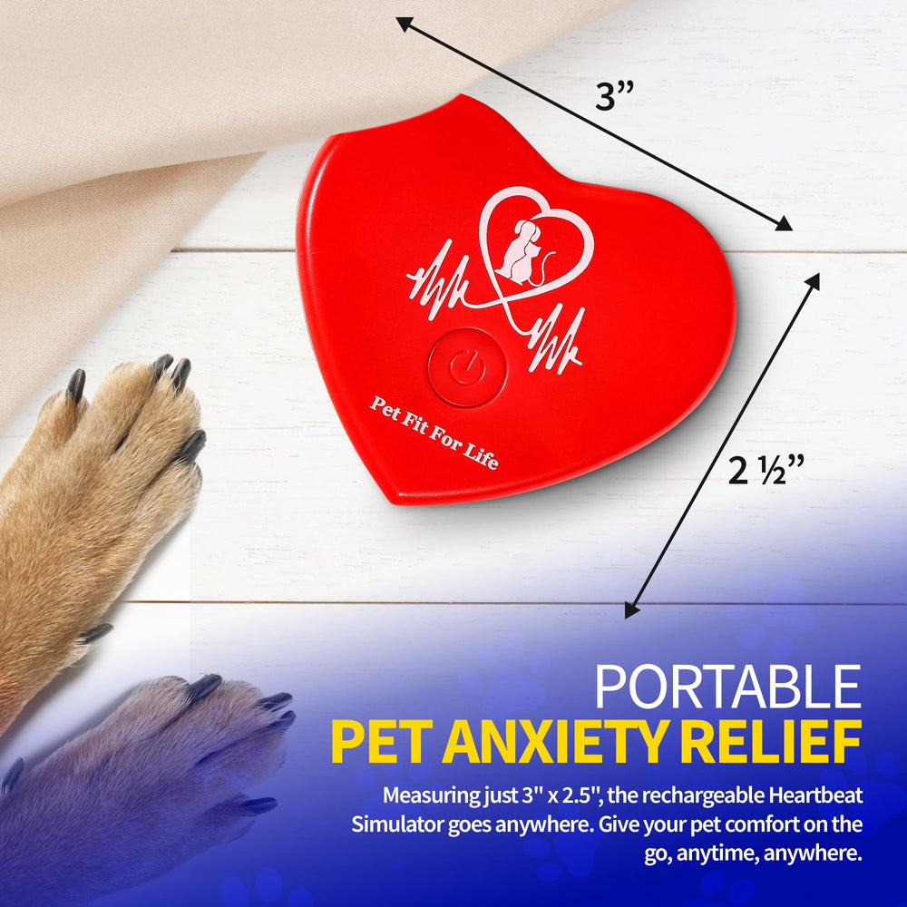 Pet Fit For Life heartbeat toy compact design, easy to store and travel.