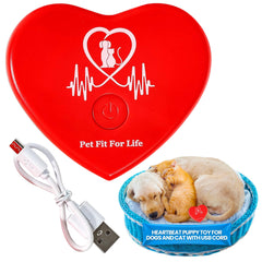 Pet Fit For Life heartbeat toy puppy, soothing sound helps calm anxious puppies.