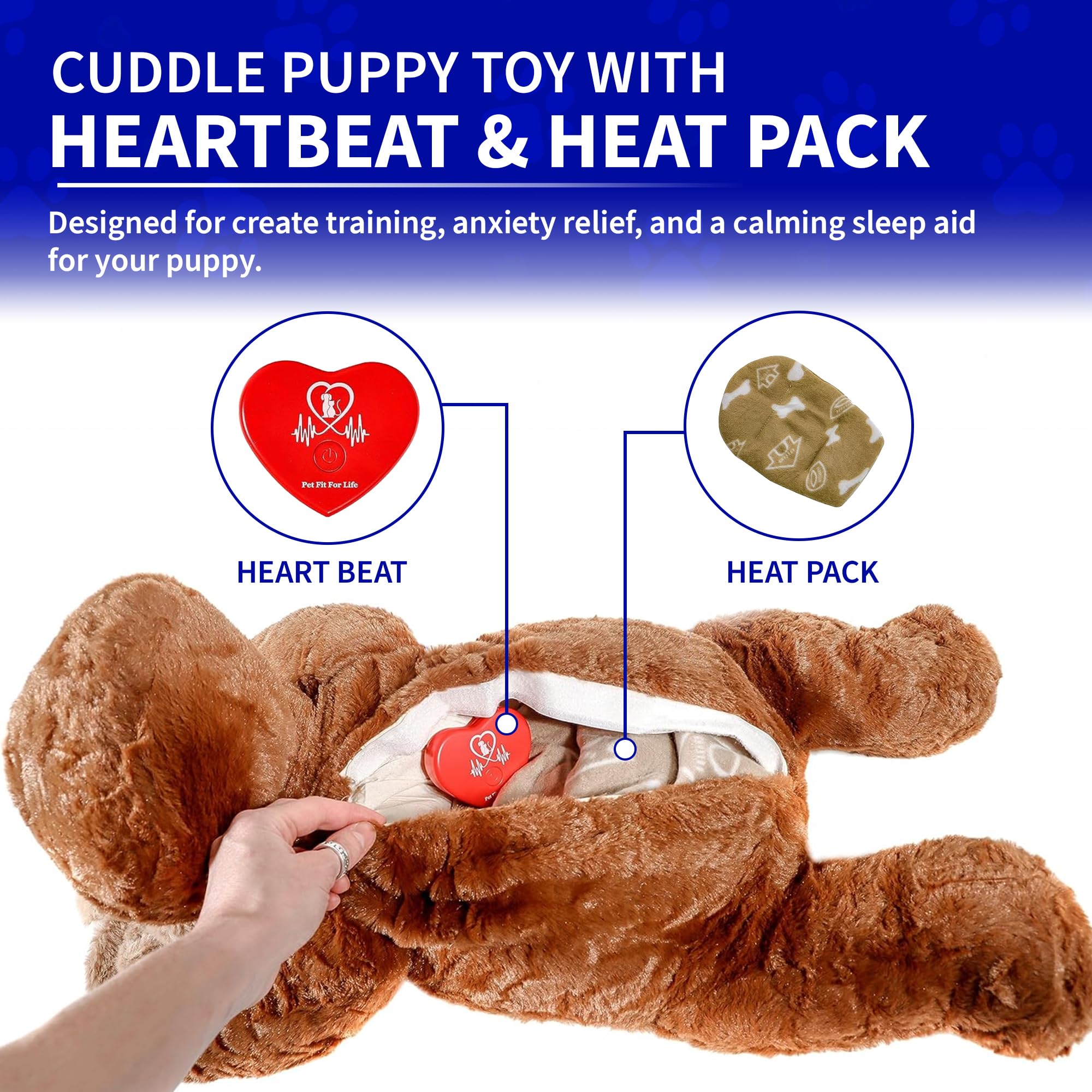 Pet Fit For Life Heat Pack microwavable provides comforting warmth.