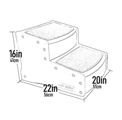 Pet Gear Easy Step II with removable carpet treads, easy cleaning after adventures.