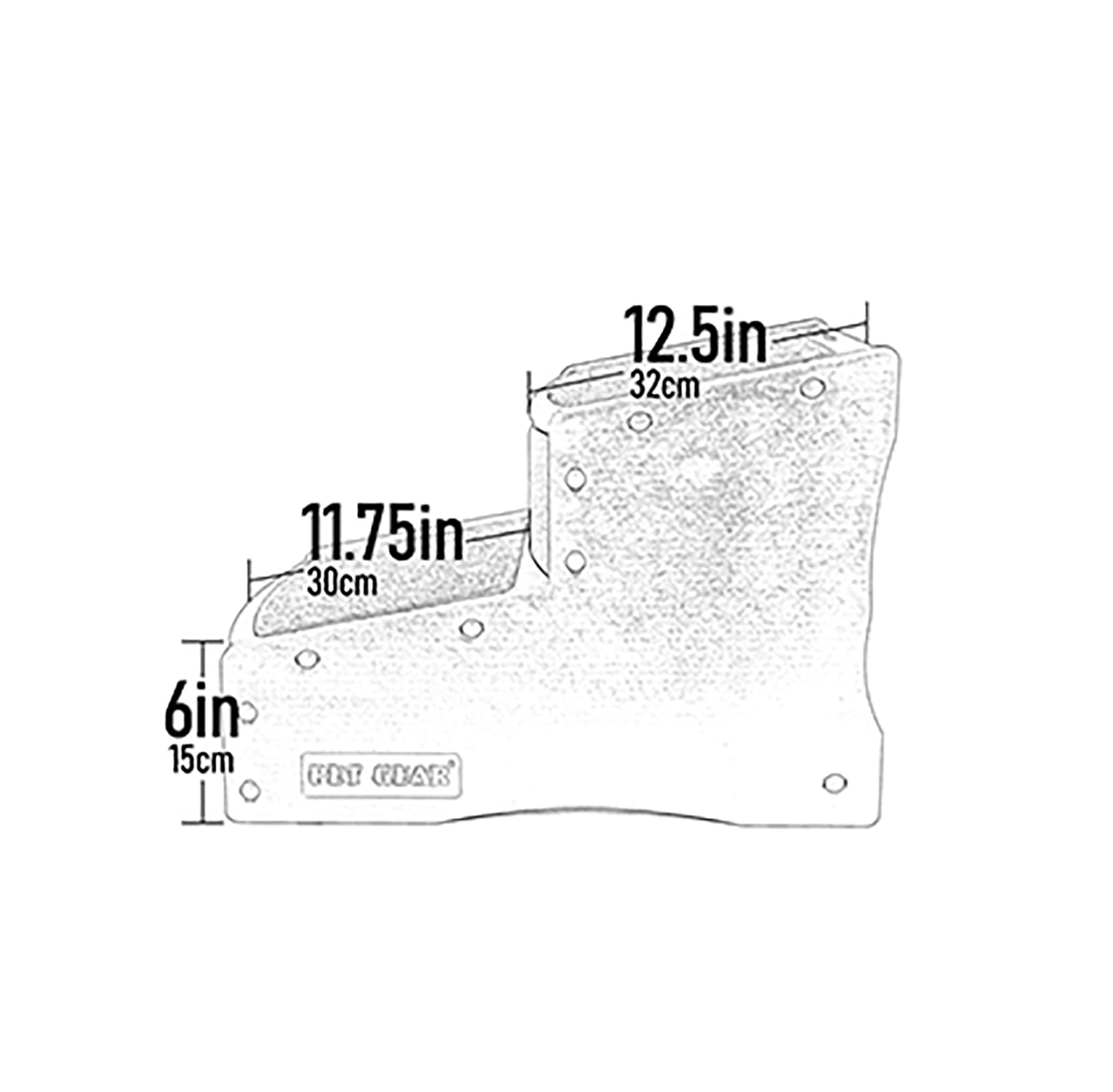 Pet Gear Easy Step II side view in fog, helps pets reach furniture safely.