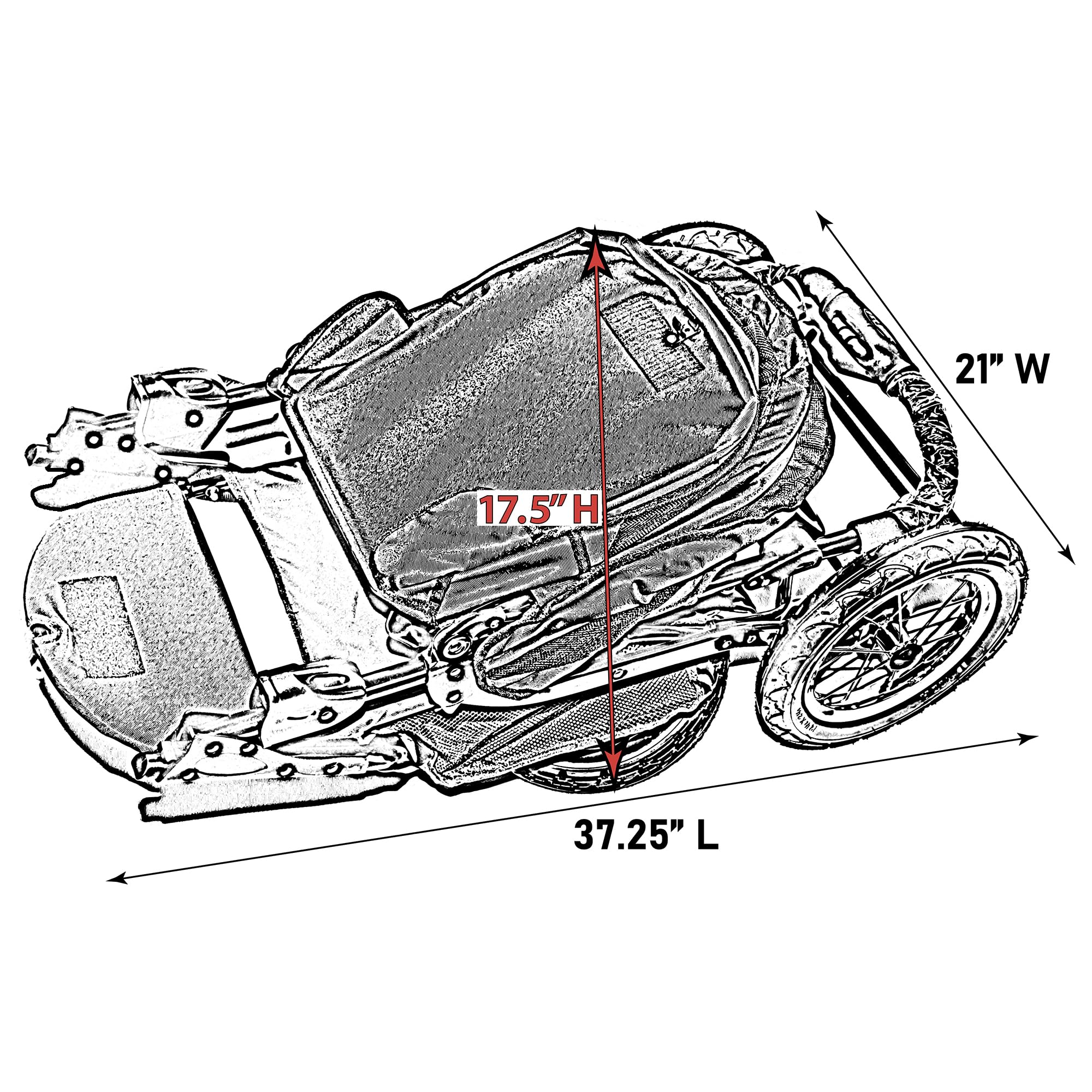 Pet Gear NV stroller 12-inch gel tires deliver smooth rides.