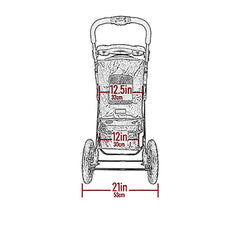 Pet Gear NV stroller panoramic view window helps pets observe surroundings.