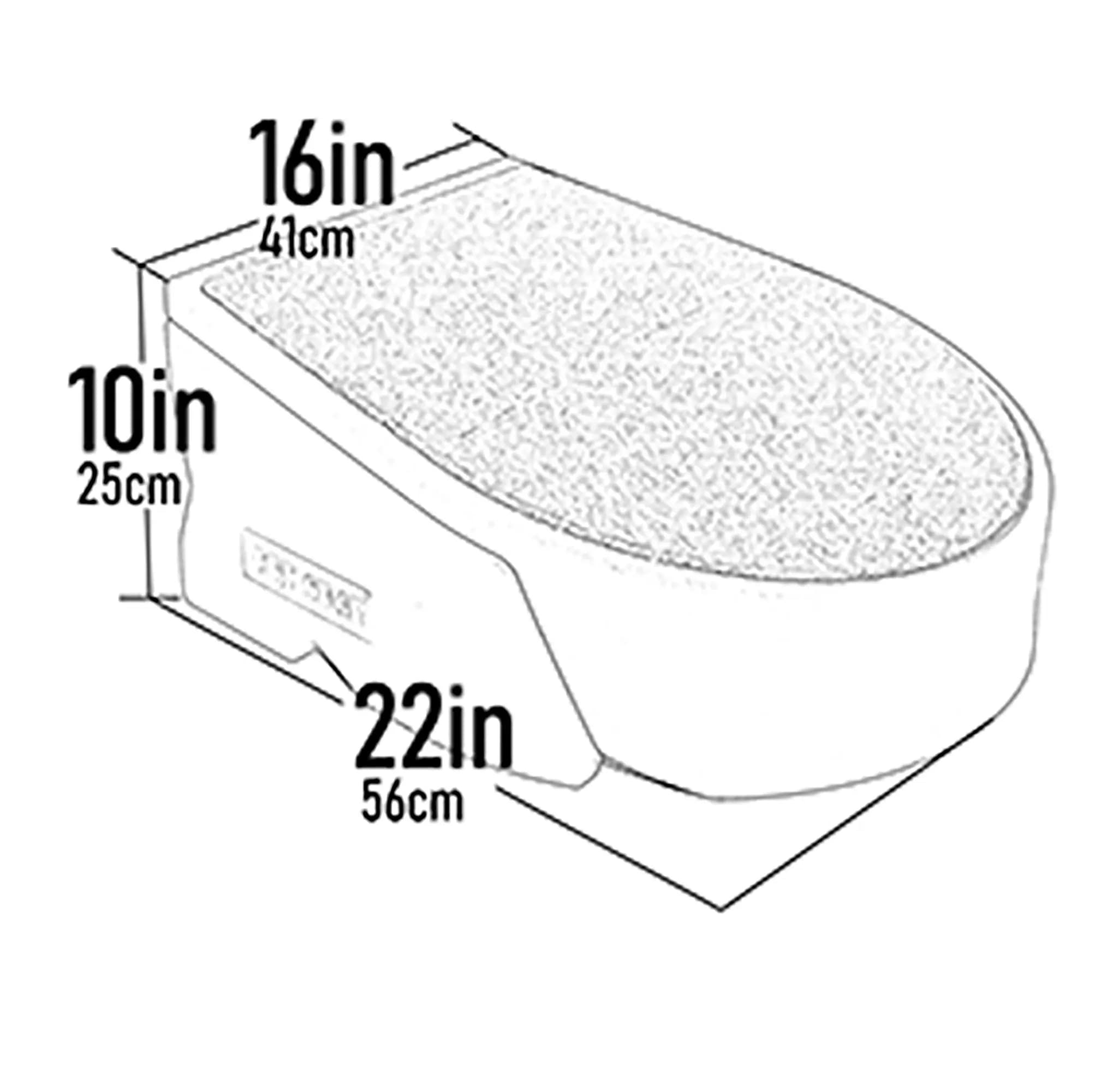 Pet Gear One Step teardrop shape aids ambidextrous access for pets during everyday use.