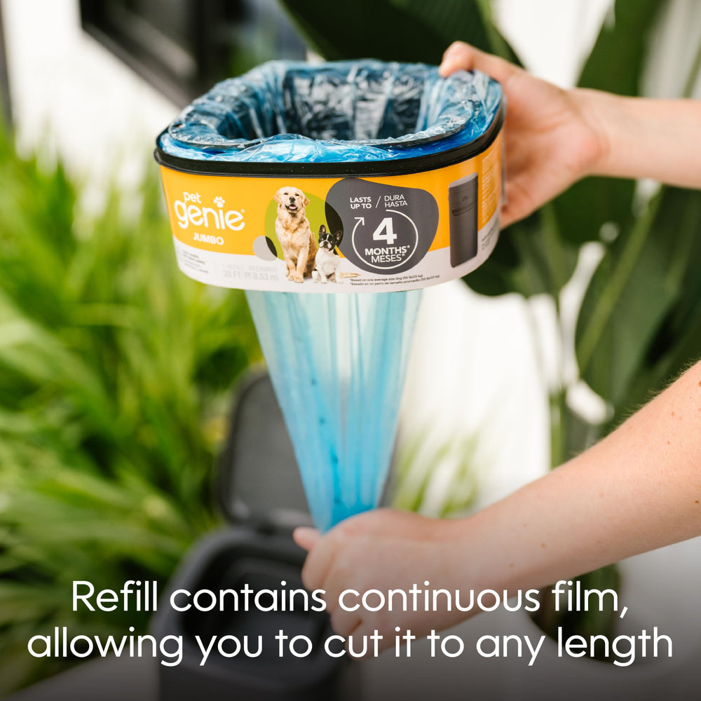 Pet Genie long-lasting refill ideal for extended waste cleanup.