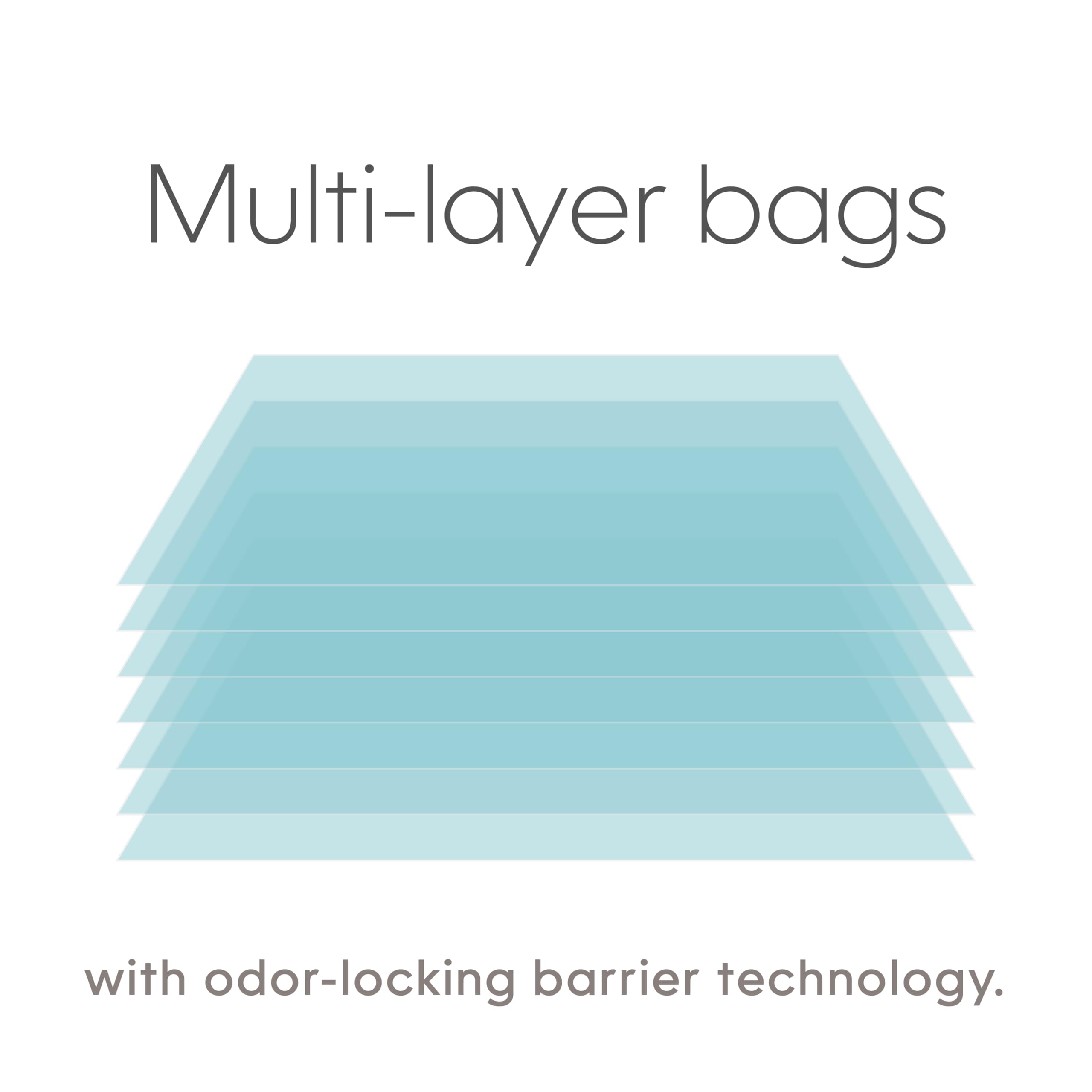 Pet Genie odor-locking barrier film helps contain smells in your bin.