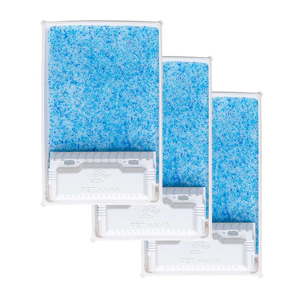PET HAHA crystal litter base reusable for compatible Petsafe boxes.