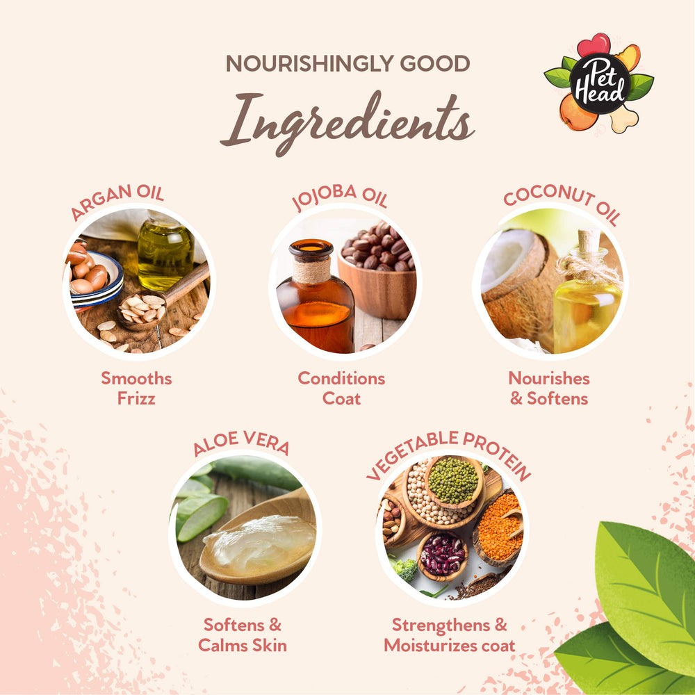 Pet Head Quick Fix aloe plant proteins promote healthy-looking skin and shine