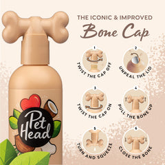 Pet Head Sensitive Soul shampoo lathers smoothly during a gentle grooming session.