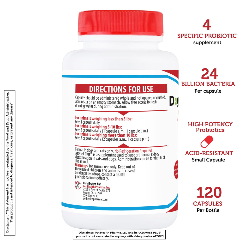 Pet owner administering Azovast Plus to a pet for kidney support.