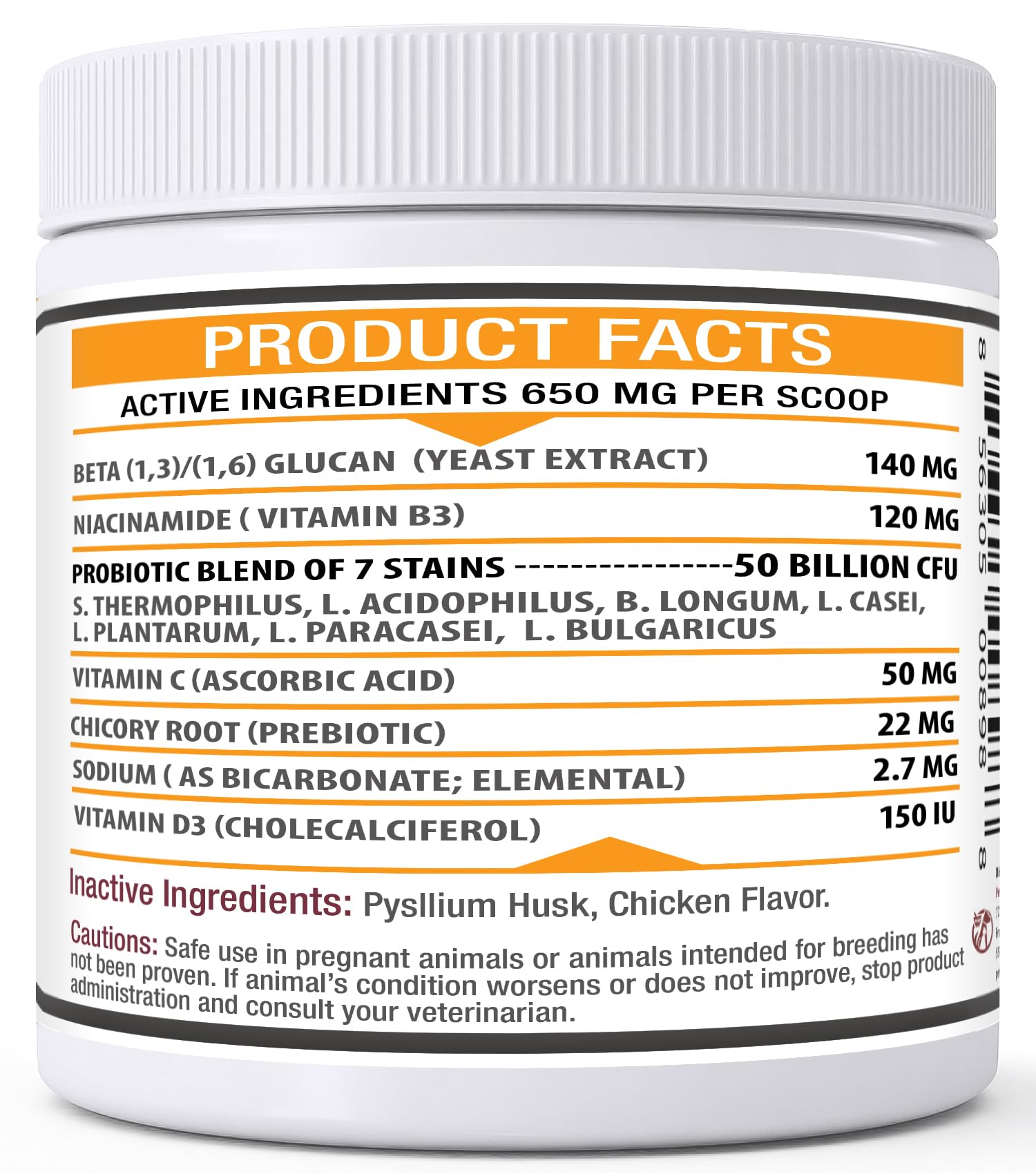 Azovast dosing guidelines approved by veterinarians on container.