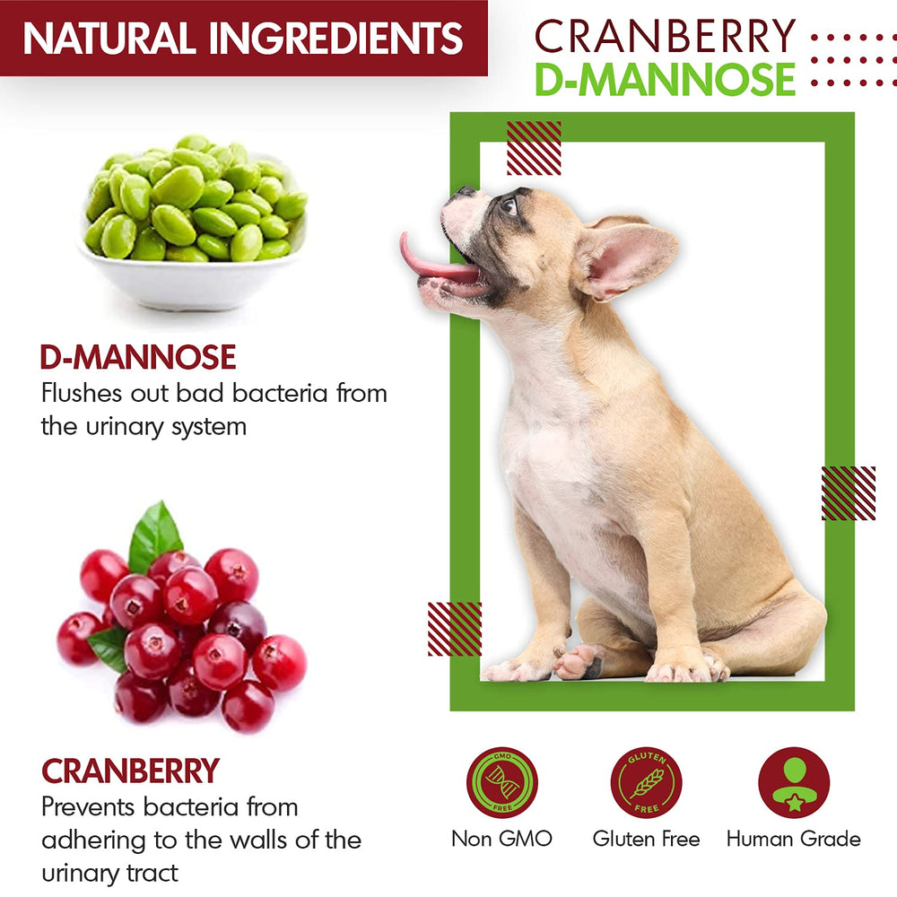 Pet Health Pharma Cranberry D-Mannose chewable tablet as a tasty daily supplement