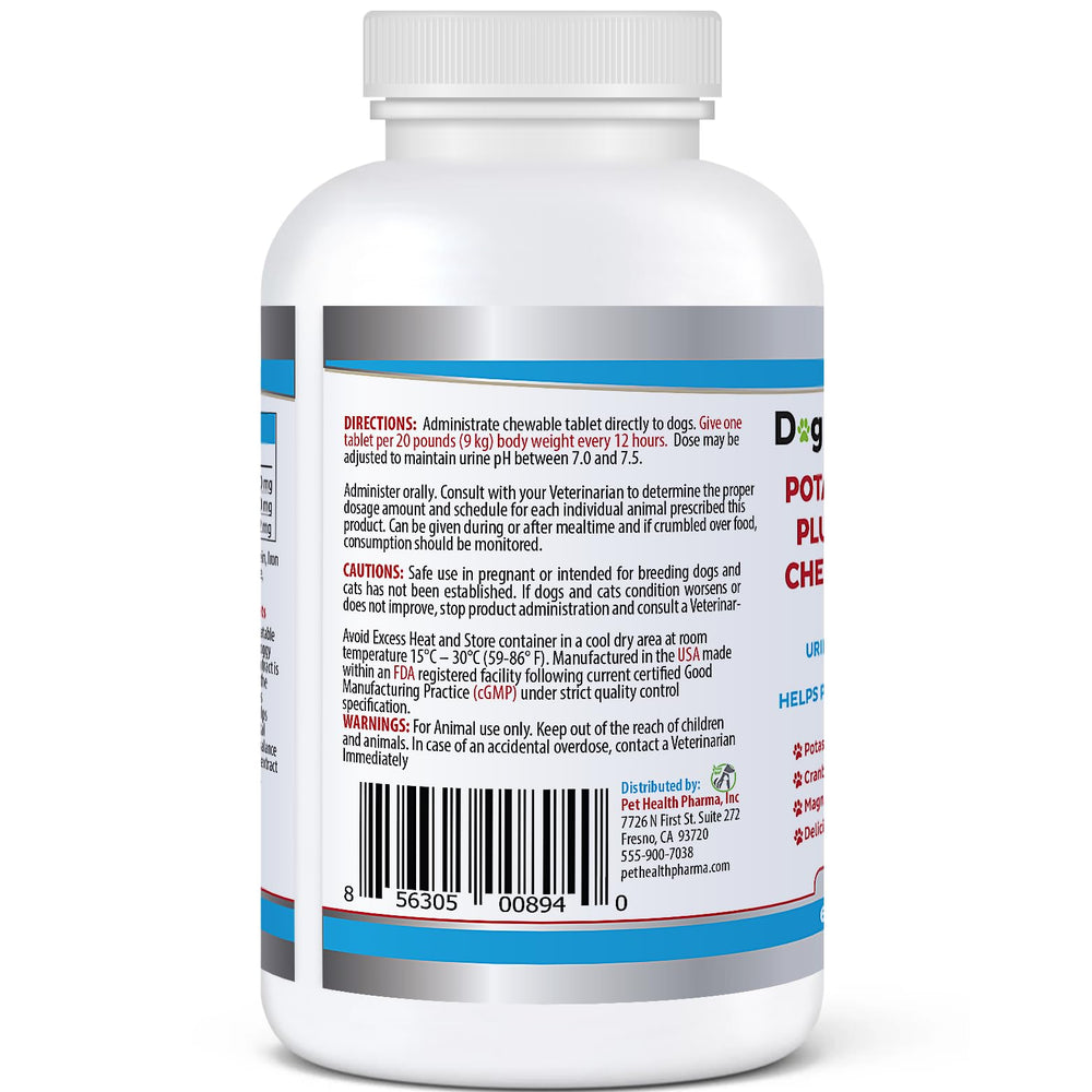 Pet Health Pharma dog receiving supplement for urinary health support