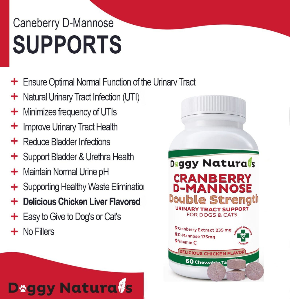 Pet Health Pharma Cranberry D-Mannose scene with dogs and cats using chewables