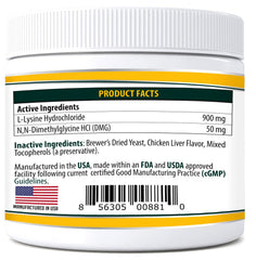 Powder form of Trulysine Plus blends easily into meals.