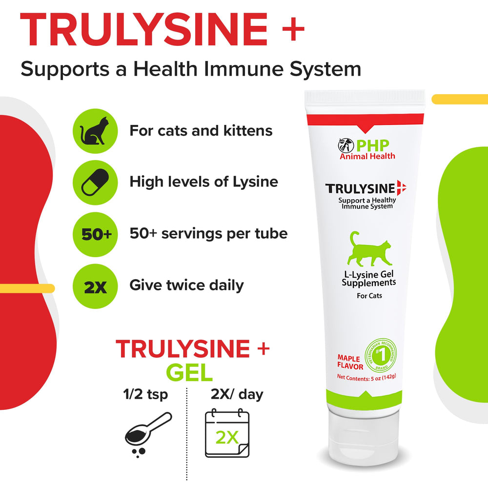 Kitten dose portion of Trulysine Viralysine with serving directions