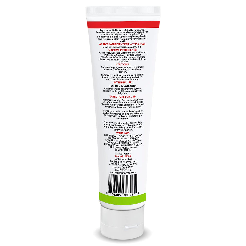 Maple flavor gel swatch highlighting palatability for cats